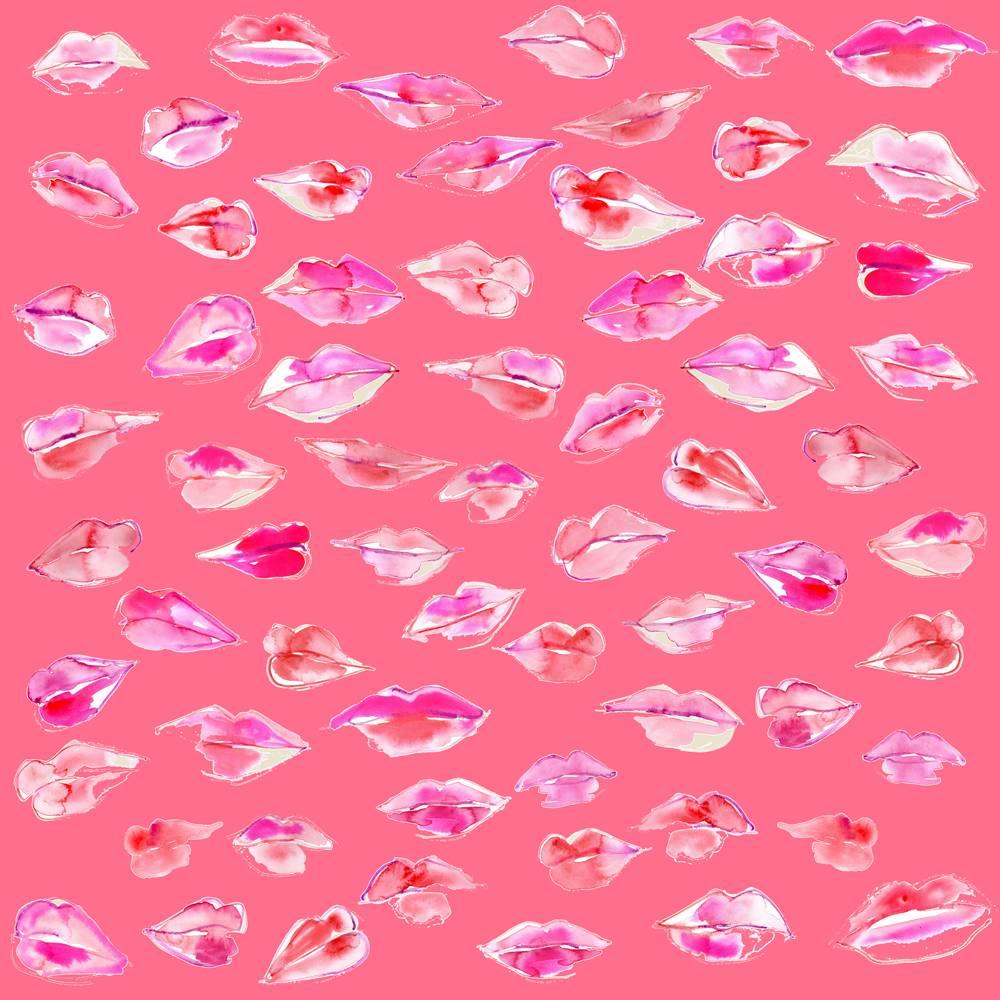 Modern Field of Kisses, Wallpaper from the Teenage Collection For Sale