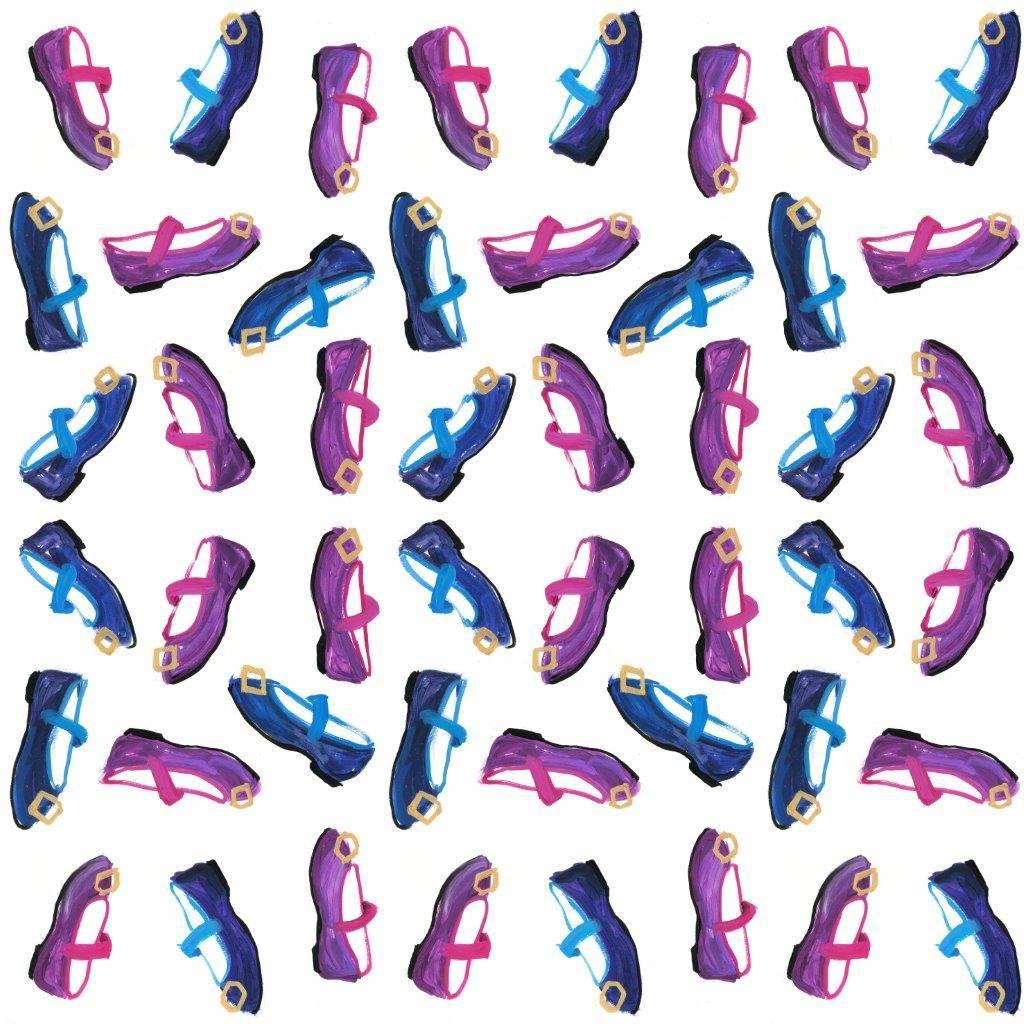 Shoes Collection, Wallpaper from the for the Very Young Collection For Sale 1