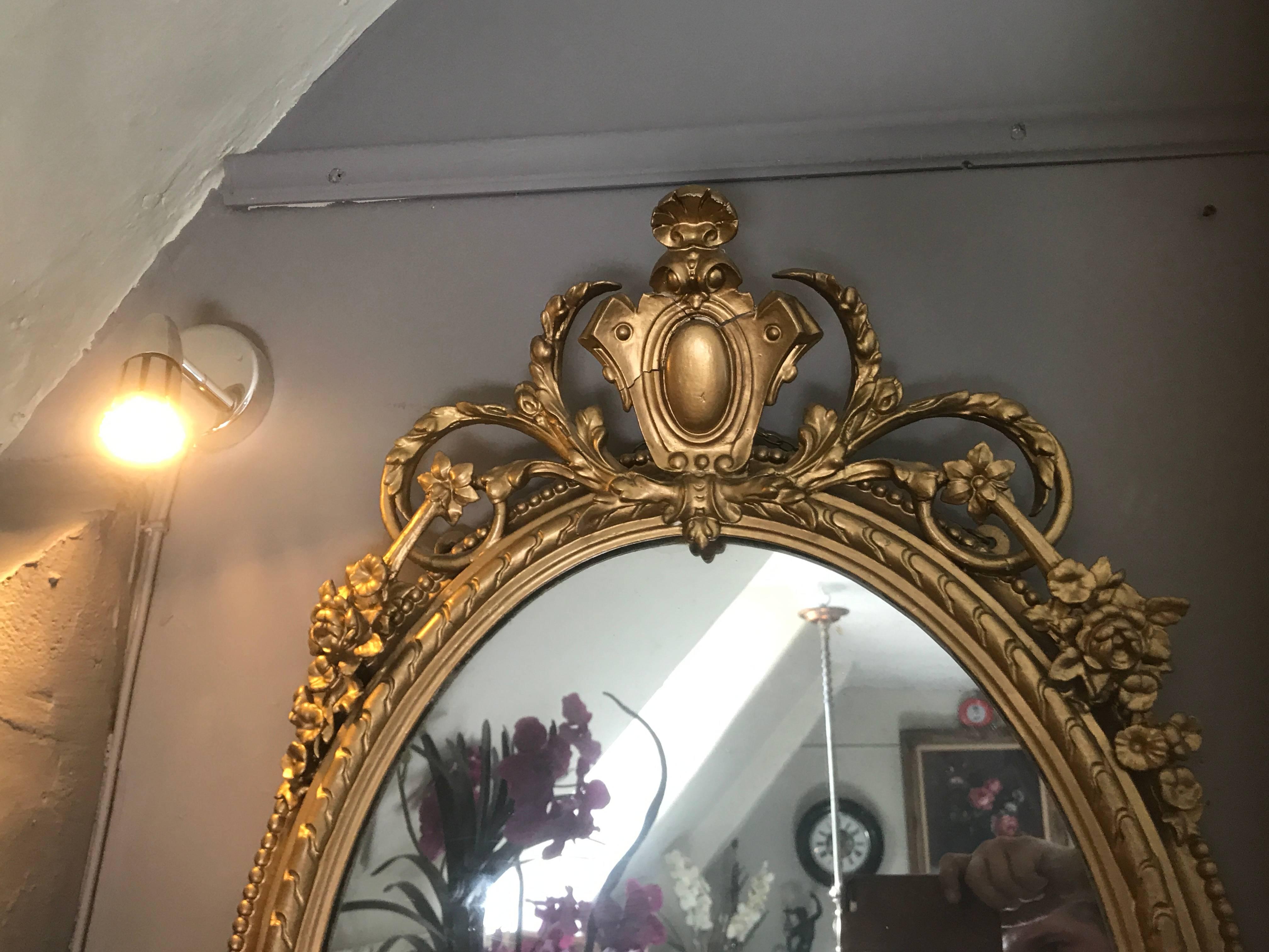 19th Century Girondelle Mirror In Excellent Condition For Sale In Tetsworth, GB