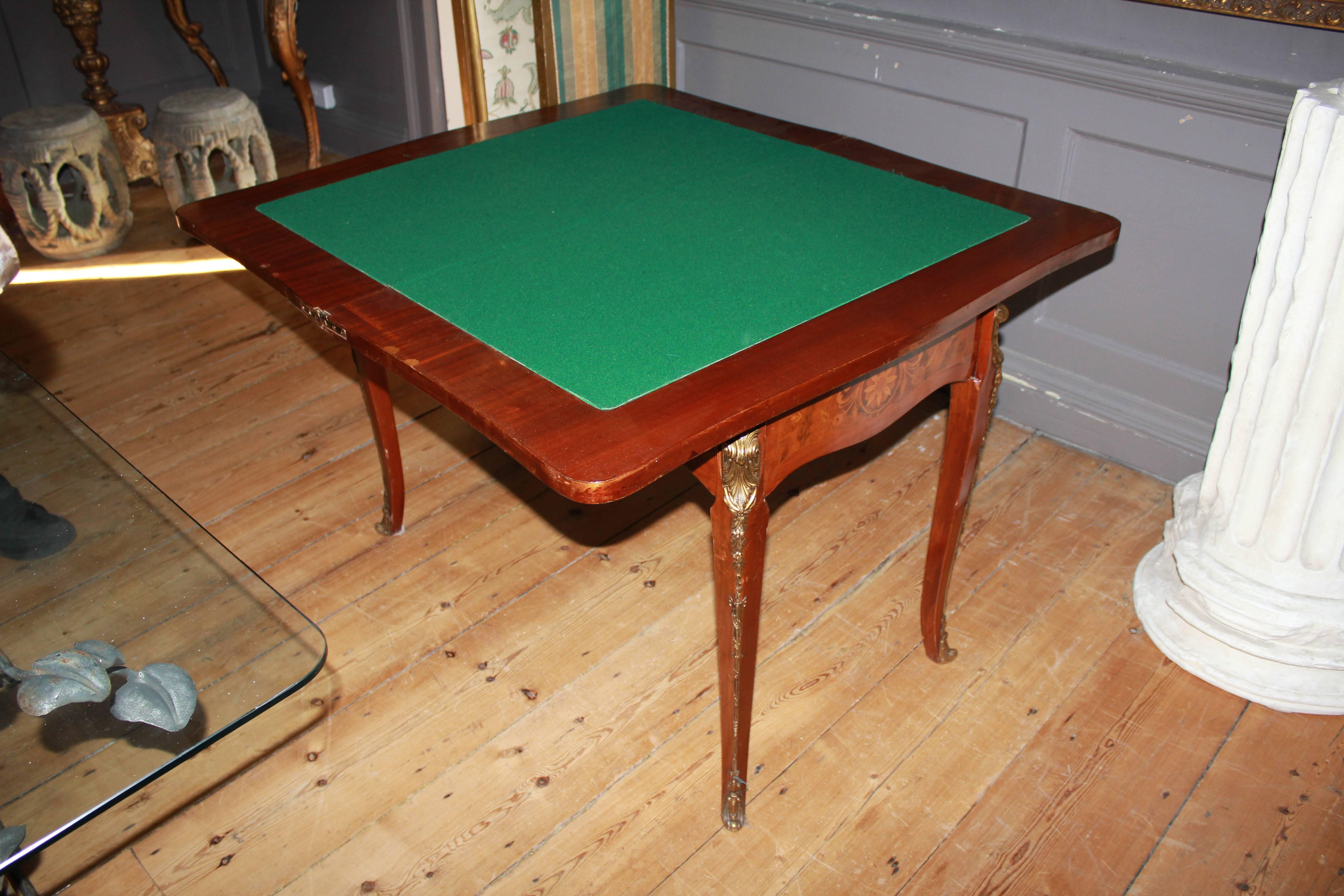 19th Century Louis XV style walnut card table For Sale