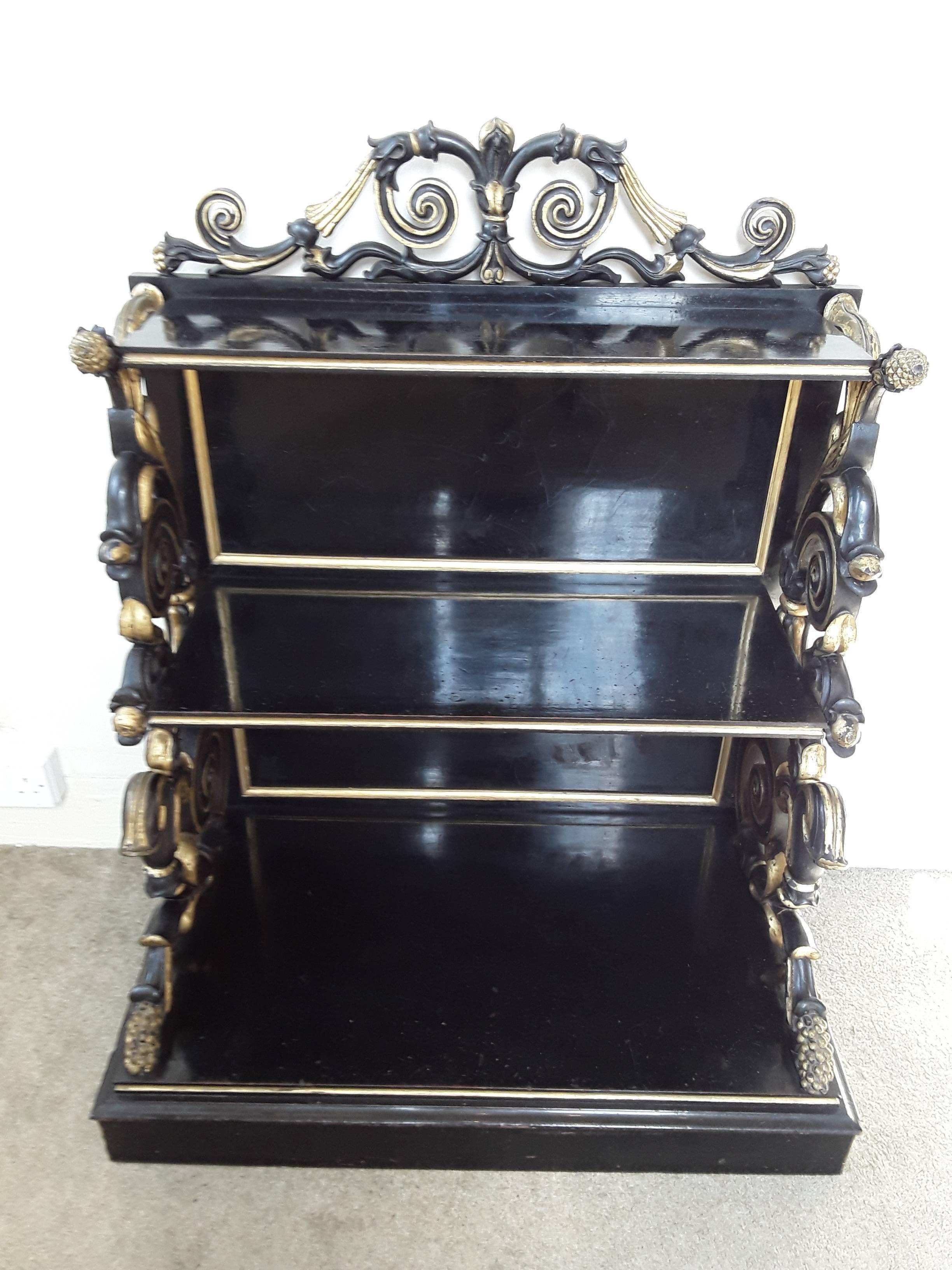 19th Century Waterfall Bookcase For Sale 1