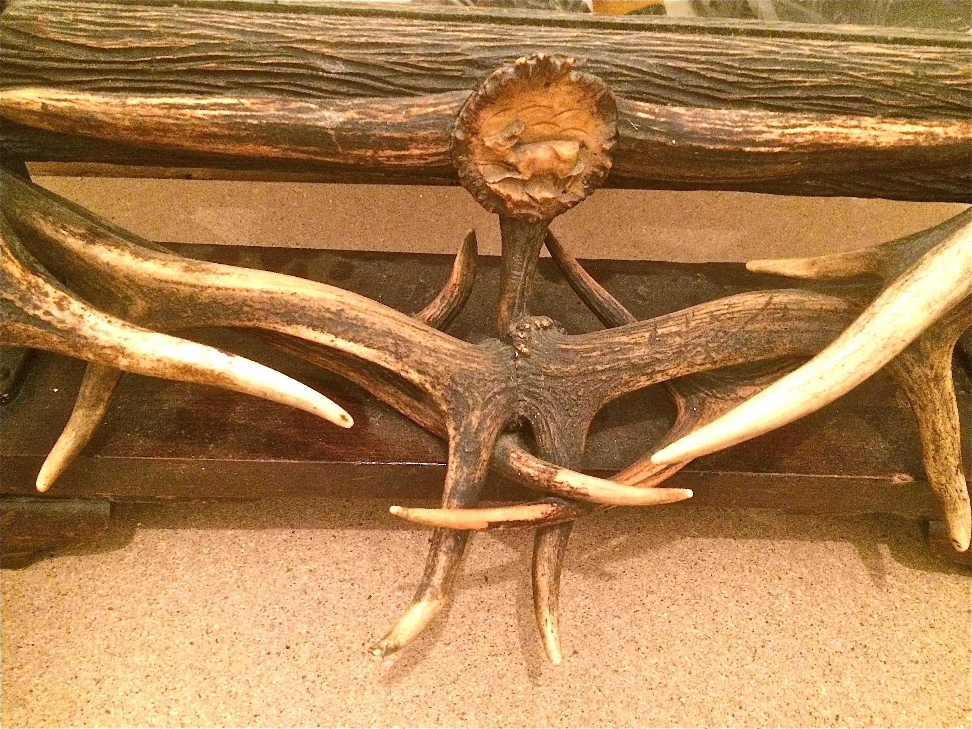 19th Century Black Forest Antlers Mirror For Sale 1
