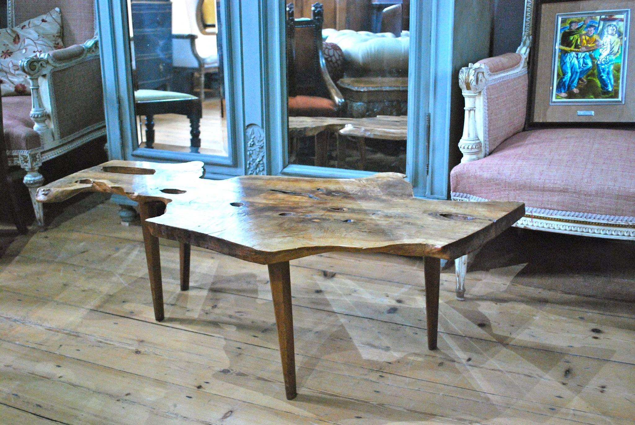 20th Century Tree Trunk Coffee Table by Reynolds of Ludlow in the style of George Nakashima   For Sale