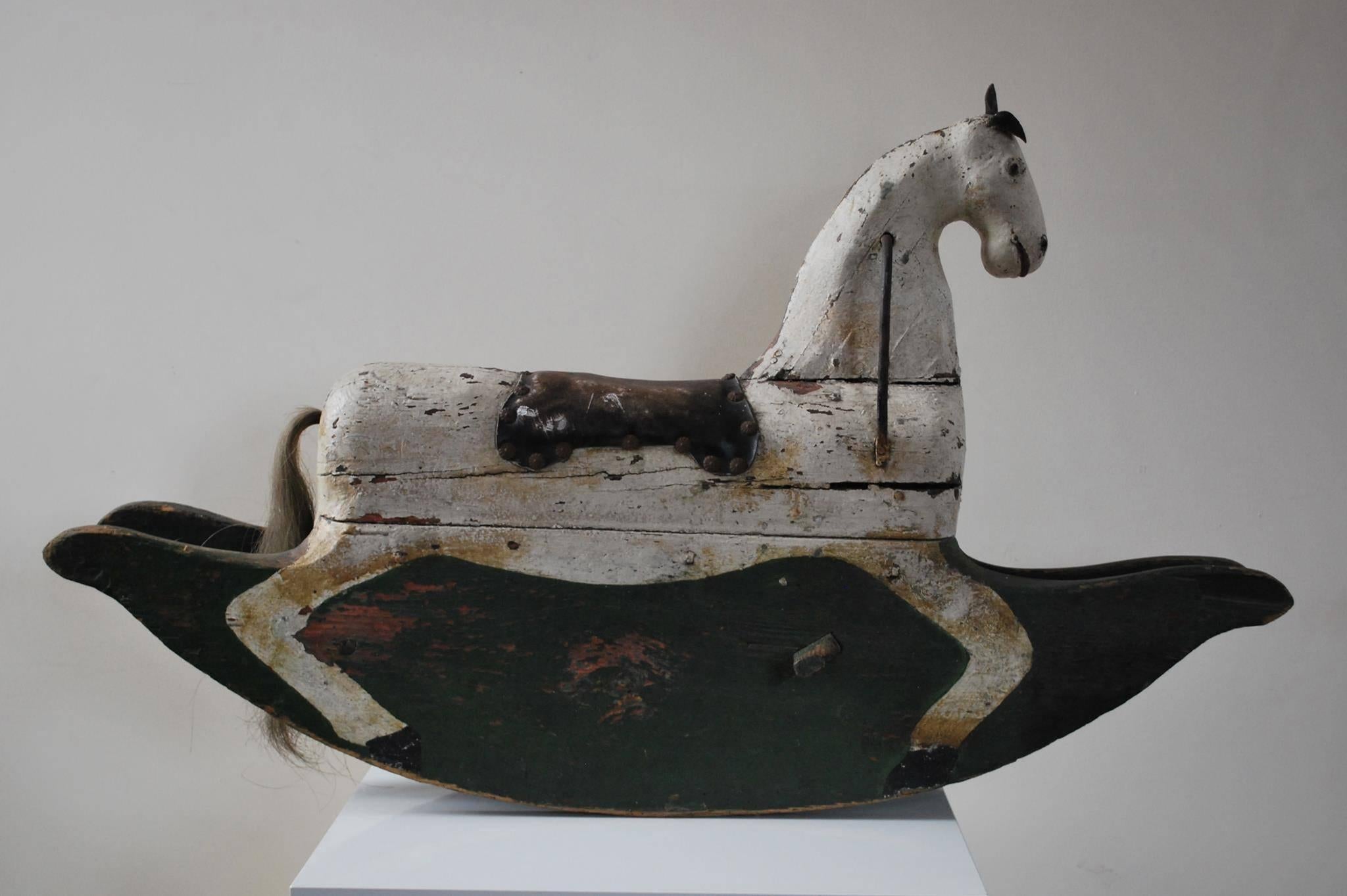 18th/19th Century Swedish Rocking Horse In Excellent Condition For Sale In Tetsworth, GB