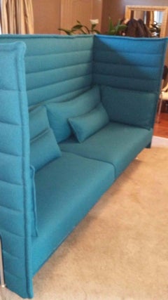 Designer Vitra ‘Alcove’ High Back Three-Seat Sofas Suite Immaculate