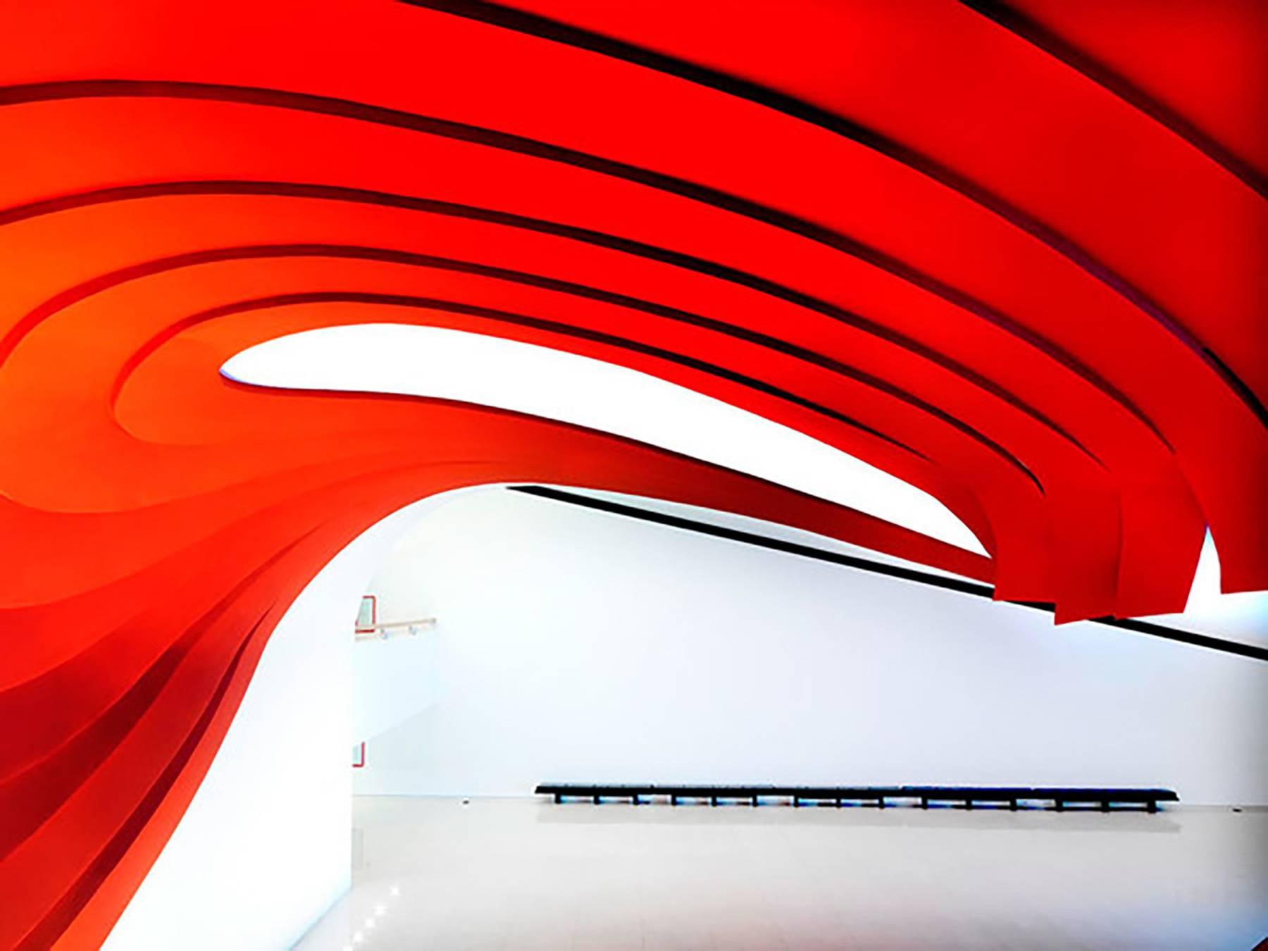 Incredible photograph taken by the master of interiors photography, Massimo Listri, one from his Niemeyer series, showcasing the stunning Ibirapuera Auditroium in Sao Paolo, Brazil. This photograph is from a series of only 5 images and along with