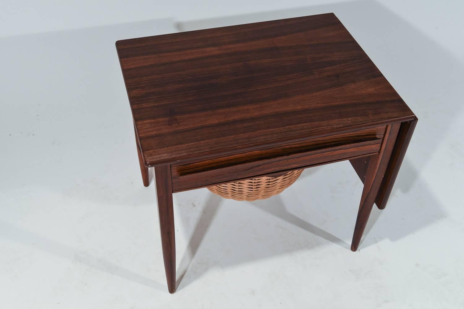 Mid-Century Modern Danish, 1960s Sewing Table by Johannes Andersen for CFC Silkeborg