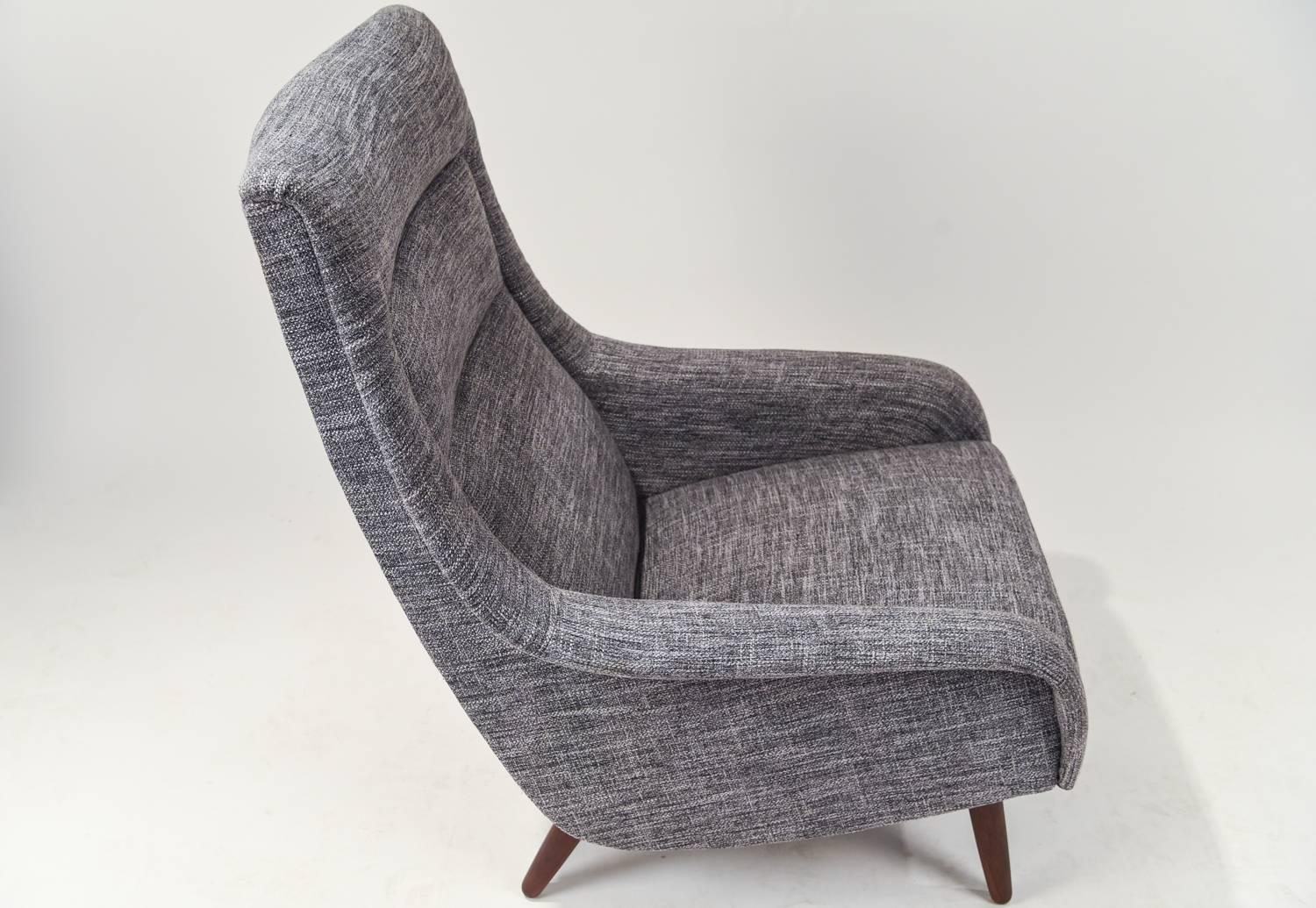 Mid-20th Century High Back Lounge Chair by H. W. Klein for Bramin