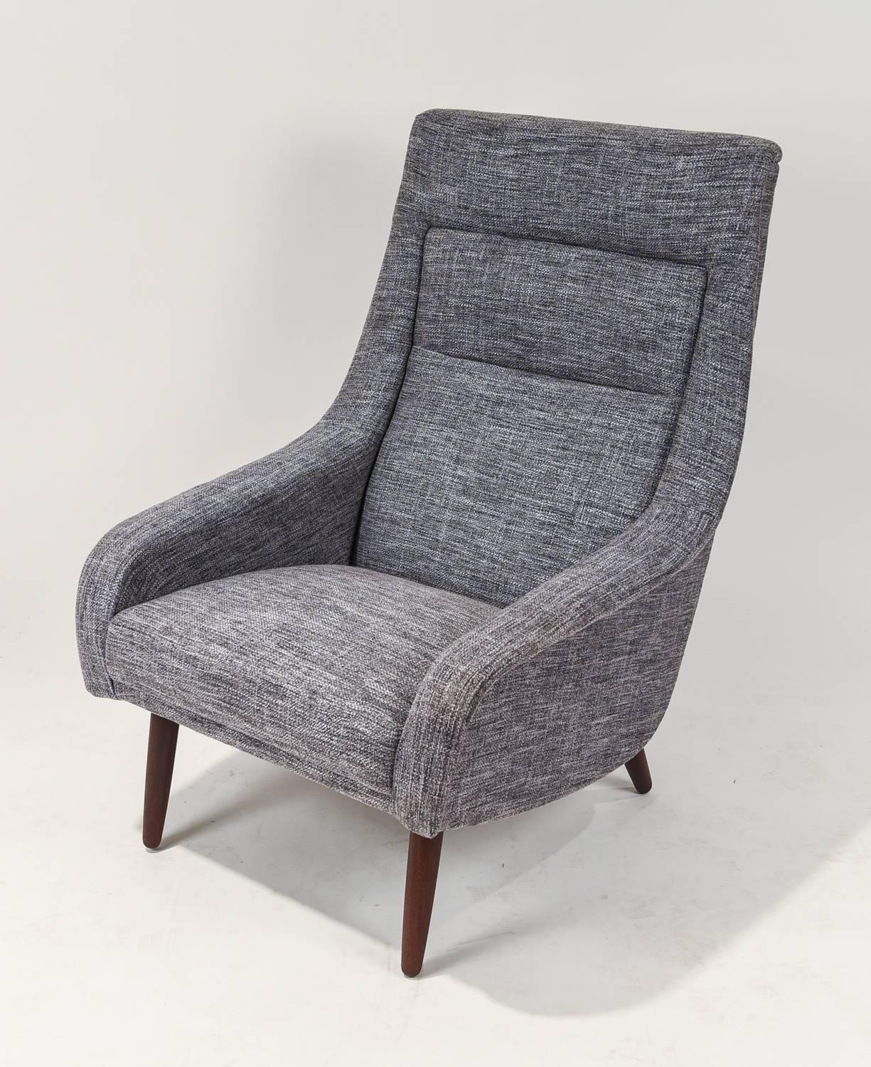 Danish High Back Lounge Chair by H. W. Klein for Bramin