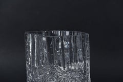 Tapio Wirkkala pour Iittala Vase en verre de glace
