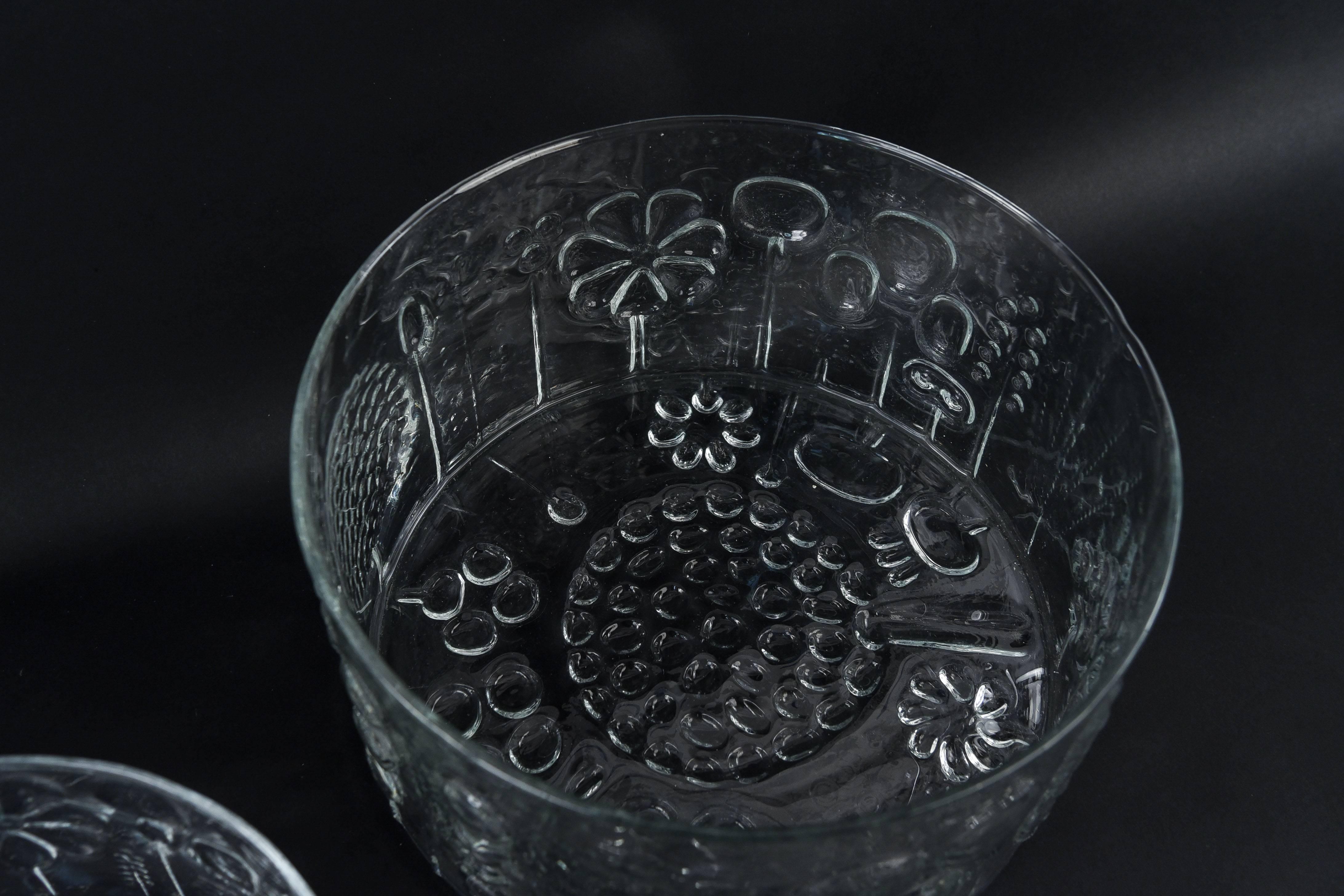 Set of Six Art Glass Bowls by Oiva Toikka for Iittala 2