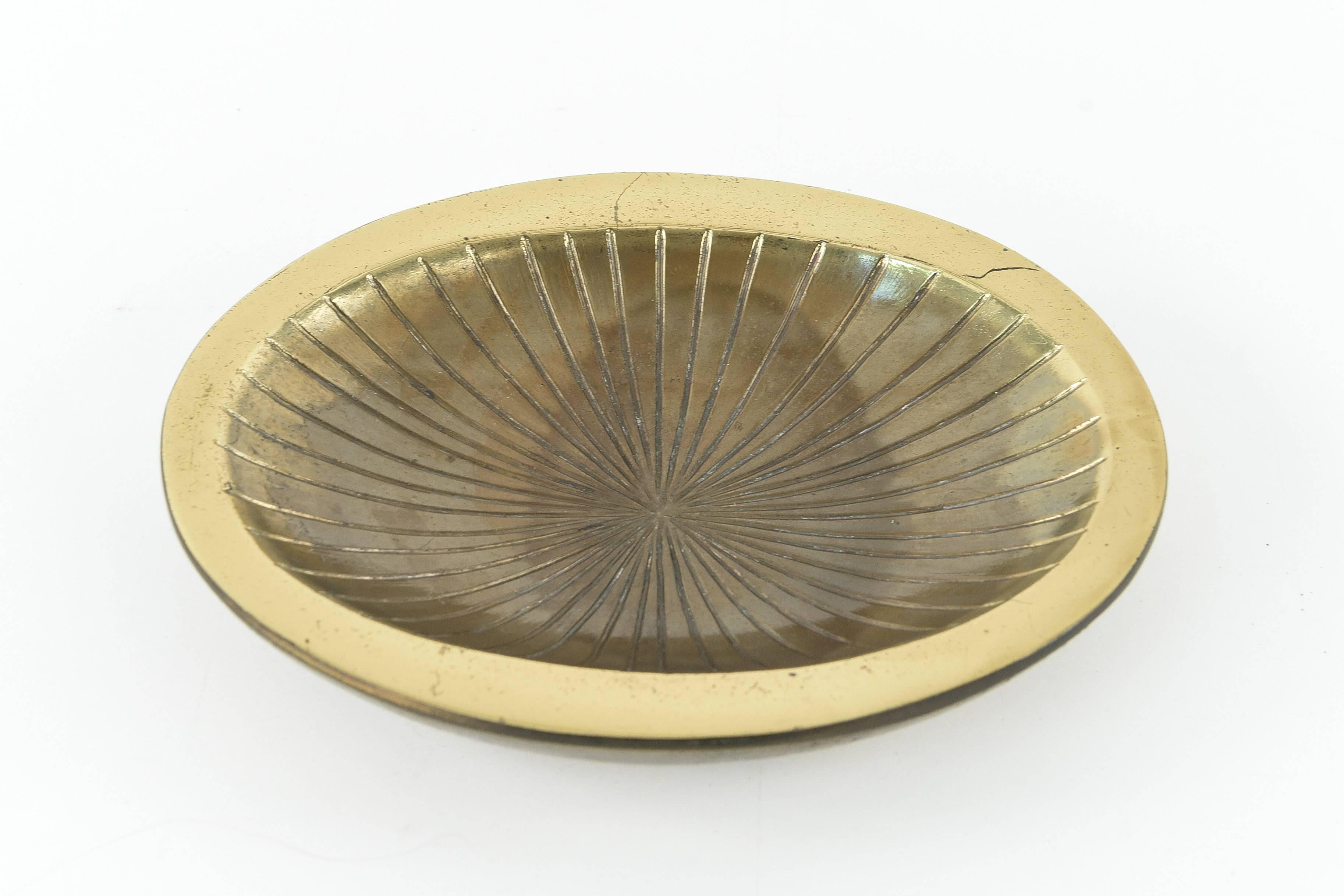 Mid-Century Modern Ben Seibel Brass Bowl Raymor Jenfred-Ware, circa 1950s