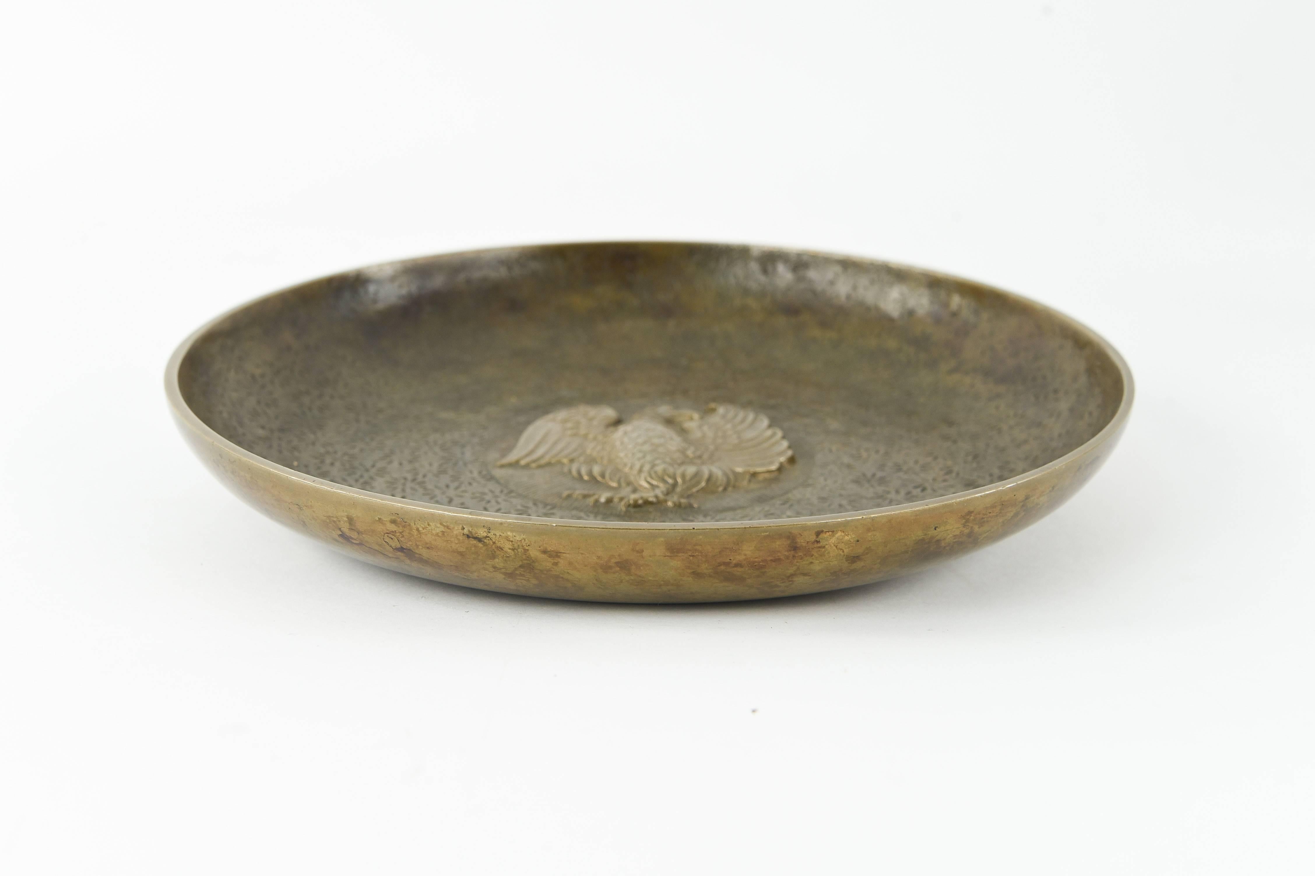 Tinos Bronze, Art Deco Dish or Charger with Eagle 2
