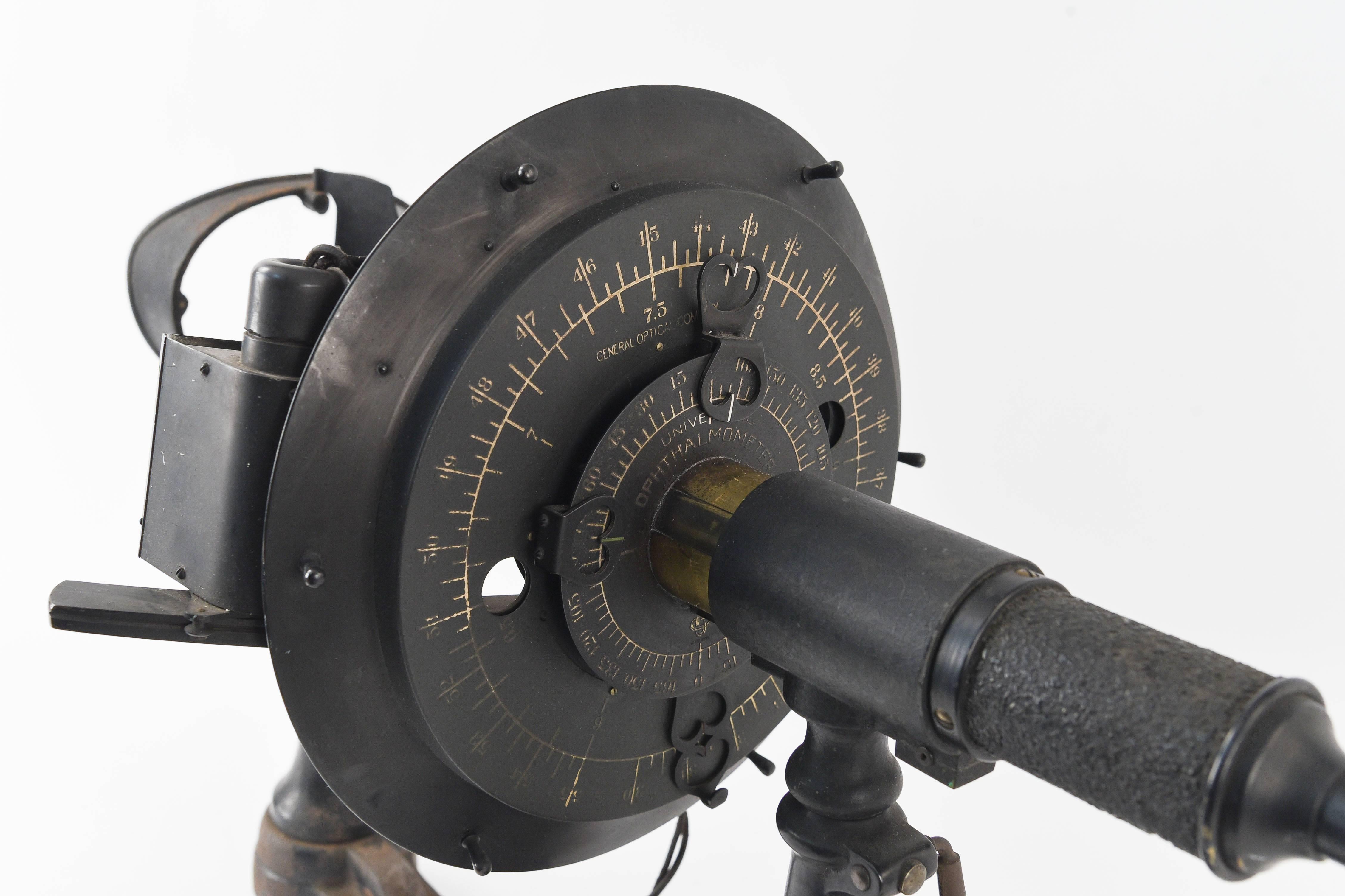 Antike antike Ophthalmometer-Augenmaschine von General Optical Company im Angebot 2