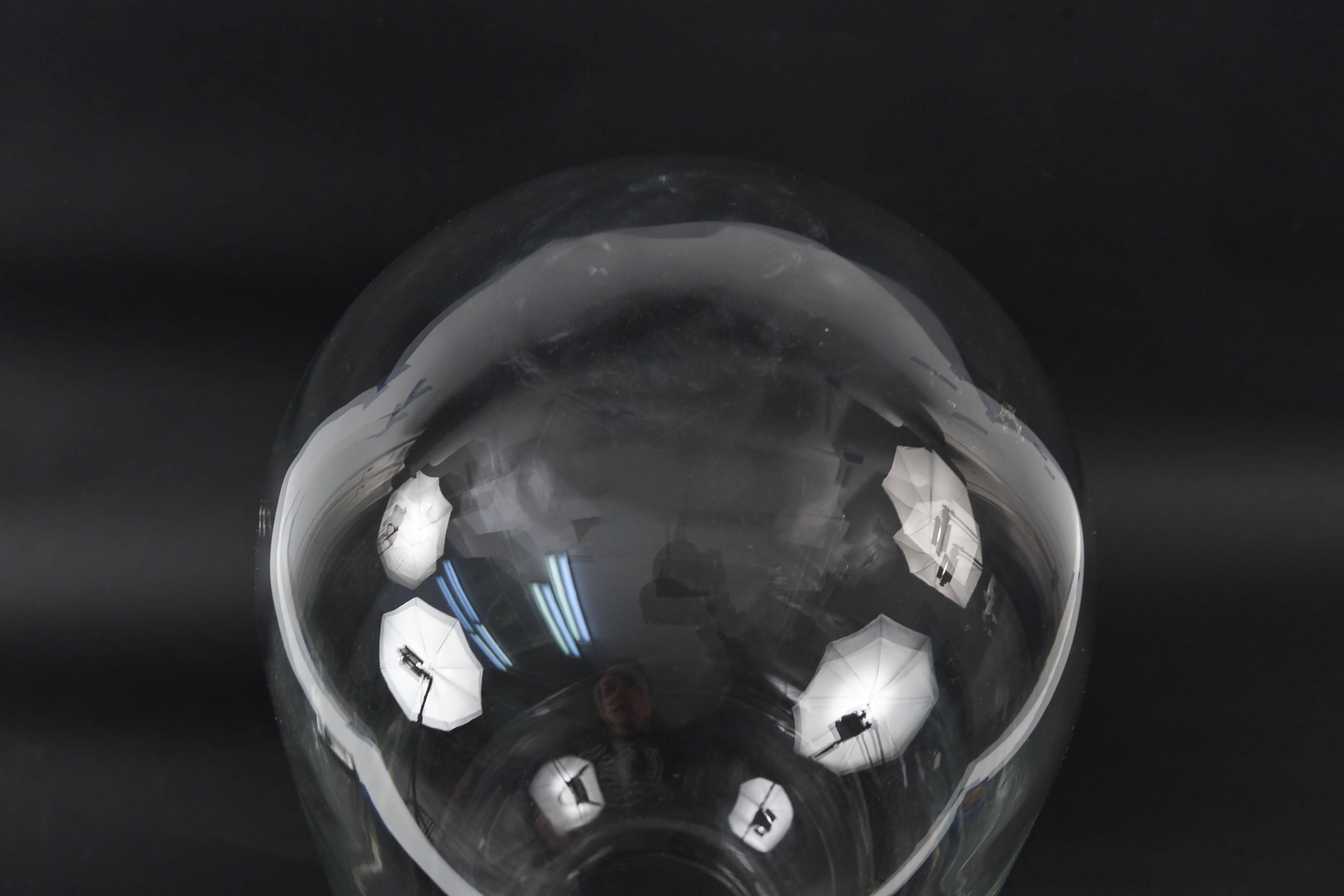 Dome de Vacuum scientifique en verre soufflé à la main en vente 1