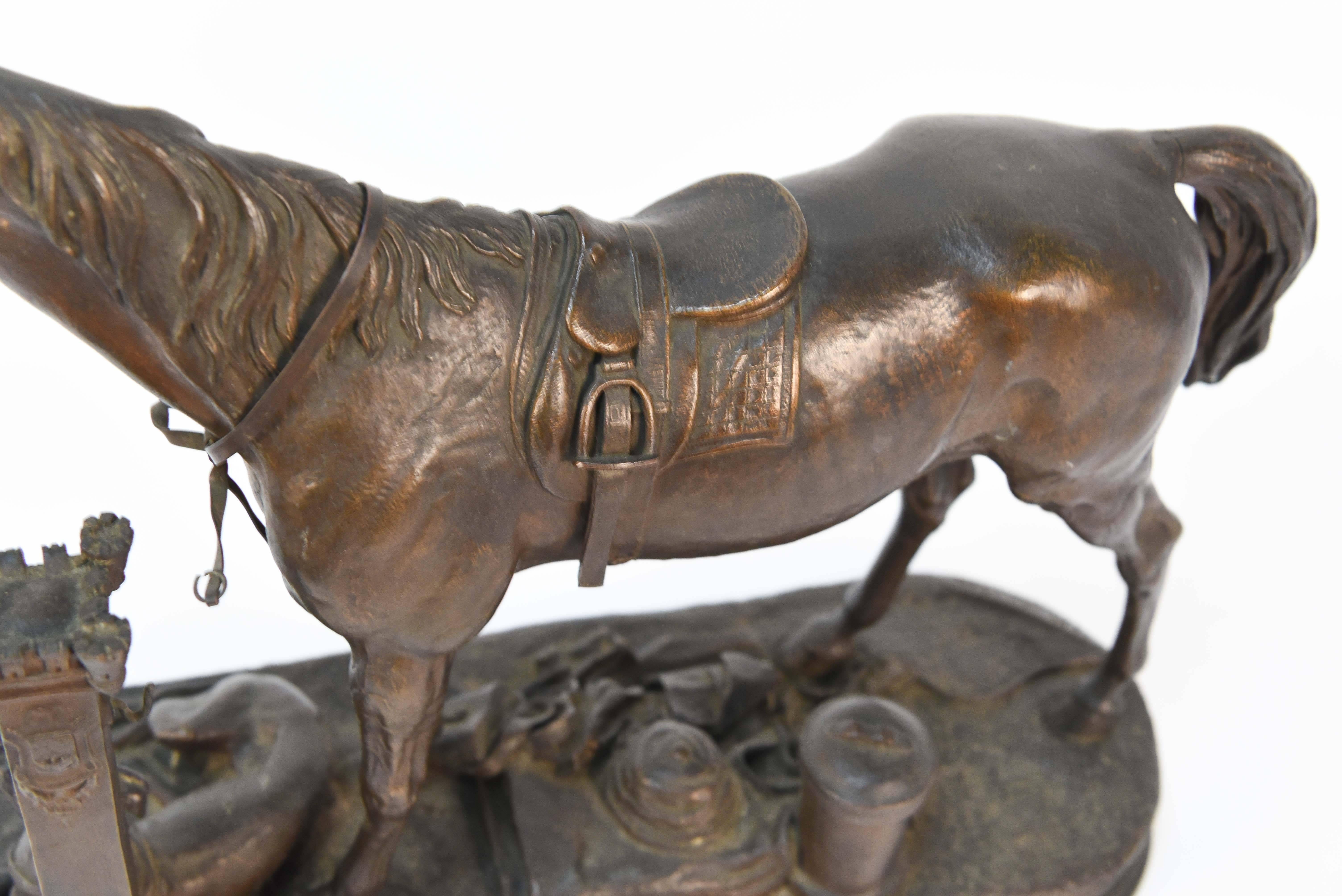 Jules Moigniez, French Bronze Horse For Sale 2