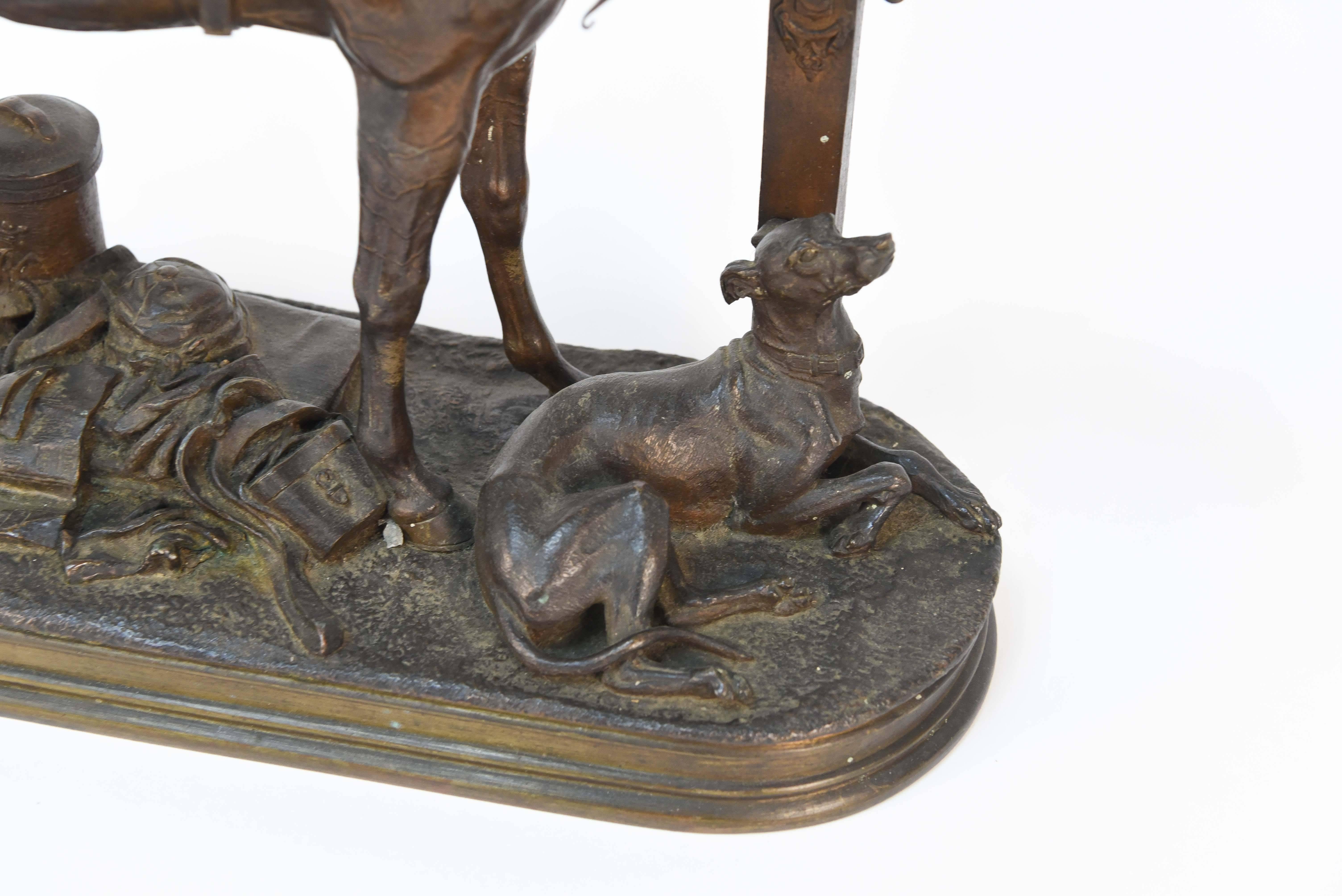 Französisches Bronzepferd von Jules Moigniez im Zustand „Gut“ im Angebot in Norwalk, CT