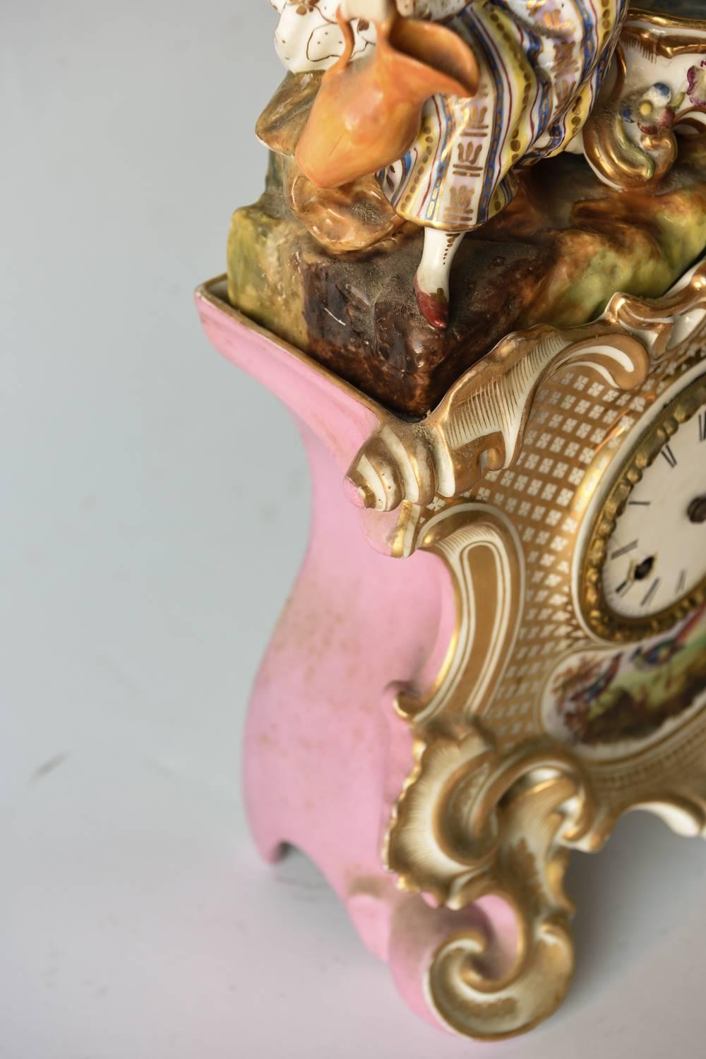 19th Century Jacob Petit French Porcelain Clock