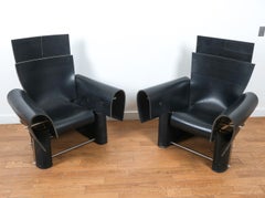 Pair Of Eberhard Eckerle German Rubber Lounge Chairs C. 1980s