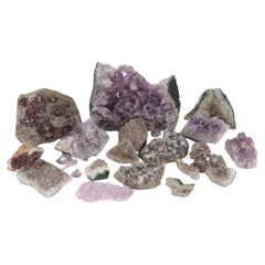 Raw Amethyst Clusters Grouping