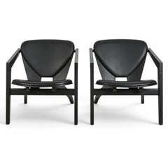 Paire de fauteuils « Butterfly » en chêne danois, créés par Hans Wegner pour Getama
