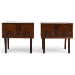 Paire de tables de chevet danoises en palissandre, vers les années 1980