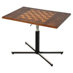 Danish Design Rosewood Adjustable Chess Table C. 1950s