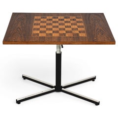Danish Design Rosewood Adjustable Chess Table C. 1950s