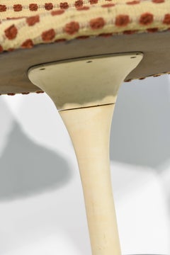 Set of Four Tulip Saarinen Style Swivel Bar Stools