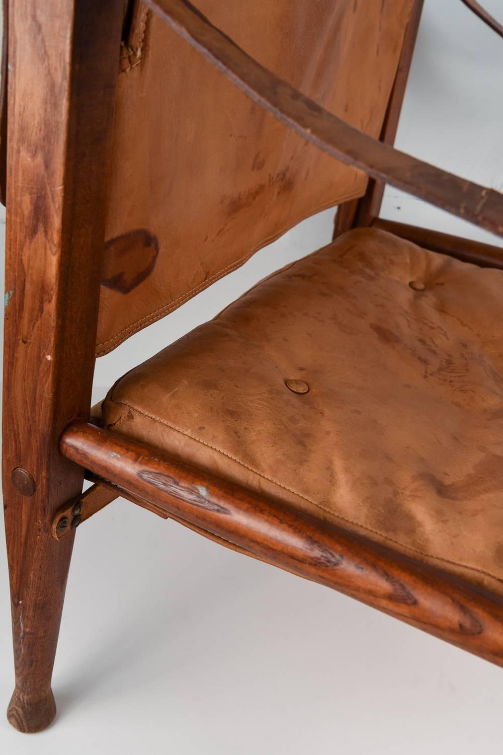 Leather Kaare Klint Safari Easy Chair