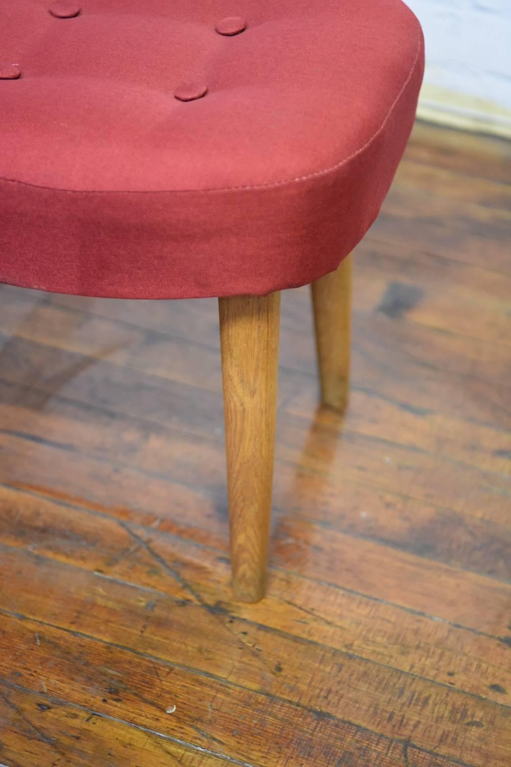 mid century footstool