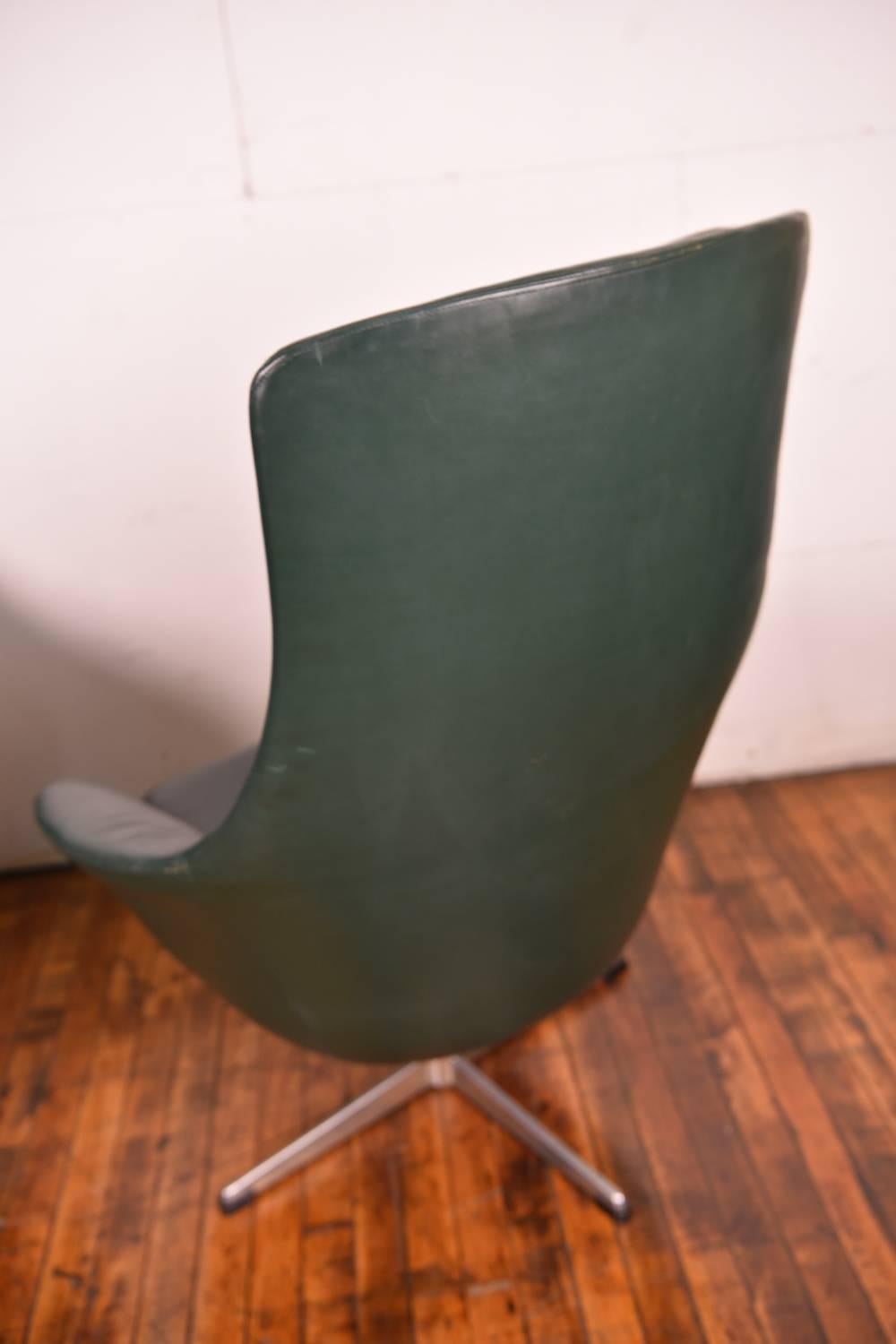 Late 20th Century Pair of H. W. Klein High Back Lounge Chairs for Bramin