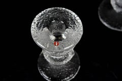 Set of TEN Timo Sarpaneva for Iittala Festivo Glass Candlesticks