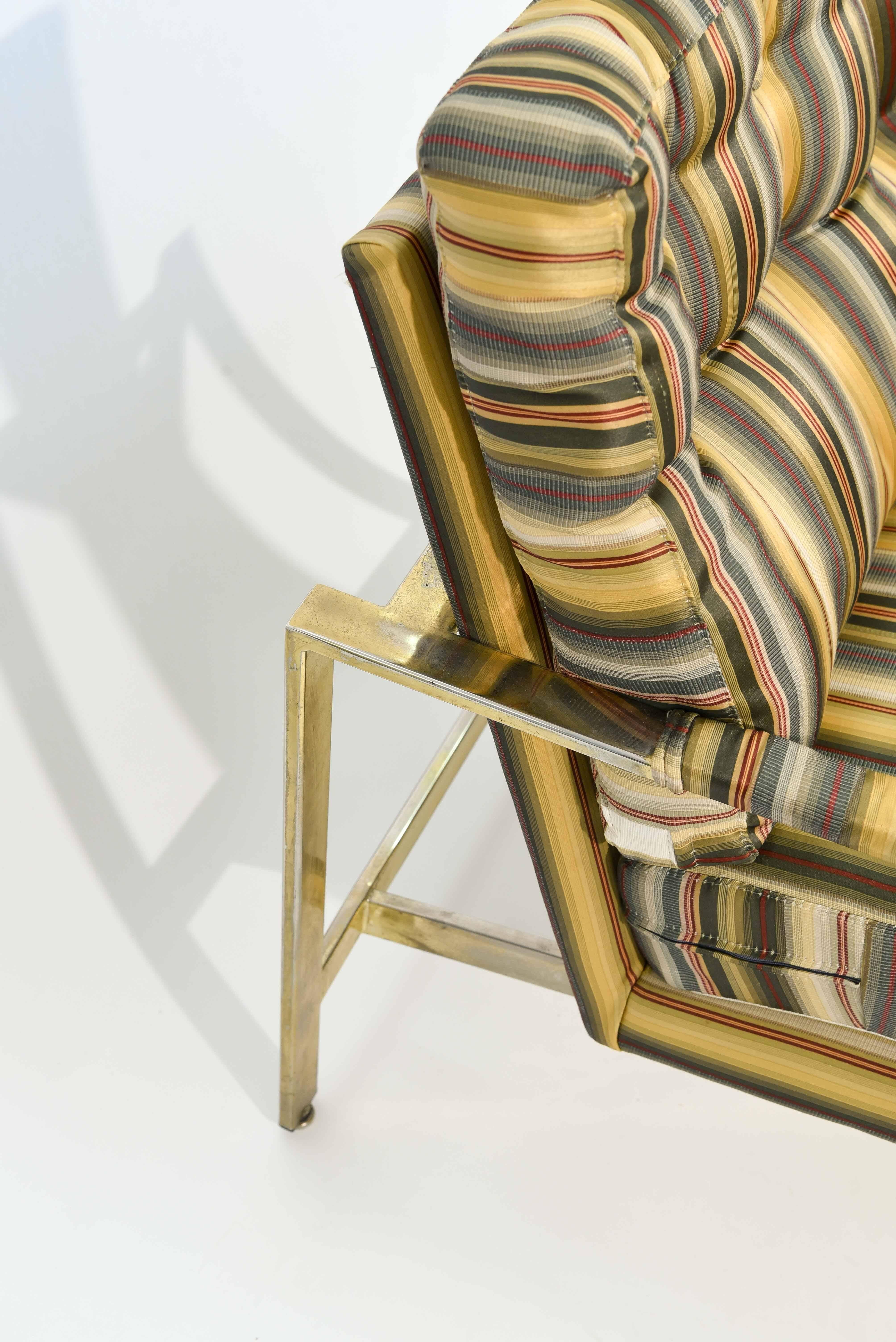 Late 20th Century Milo Baughman for Thayer Coggin Chrome Lounge Chair, 1970s