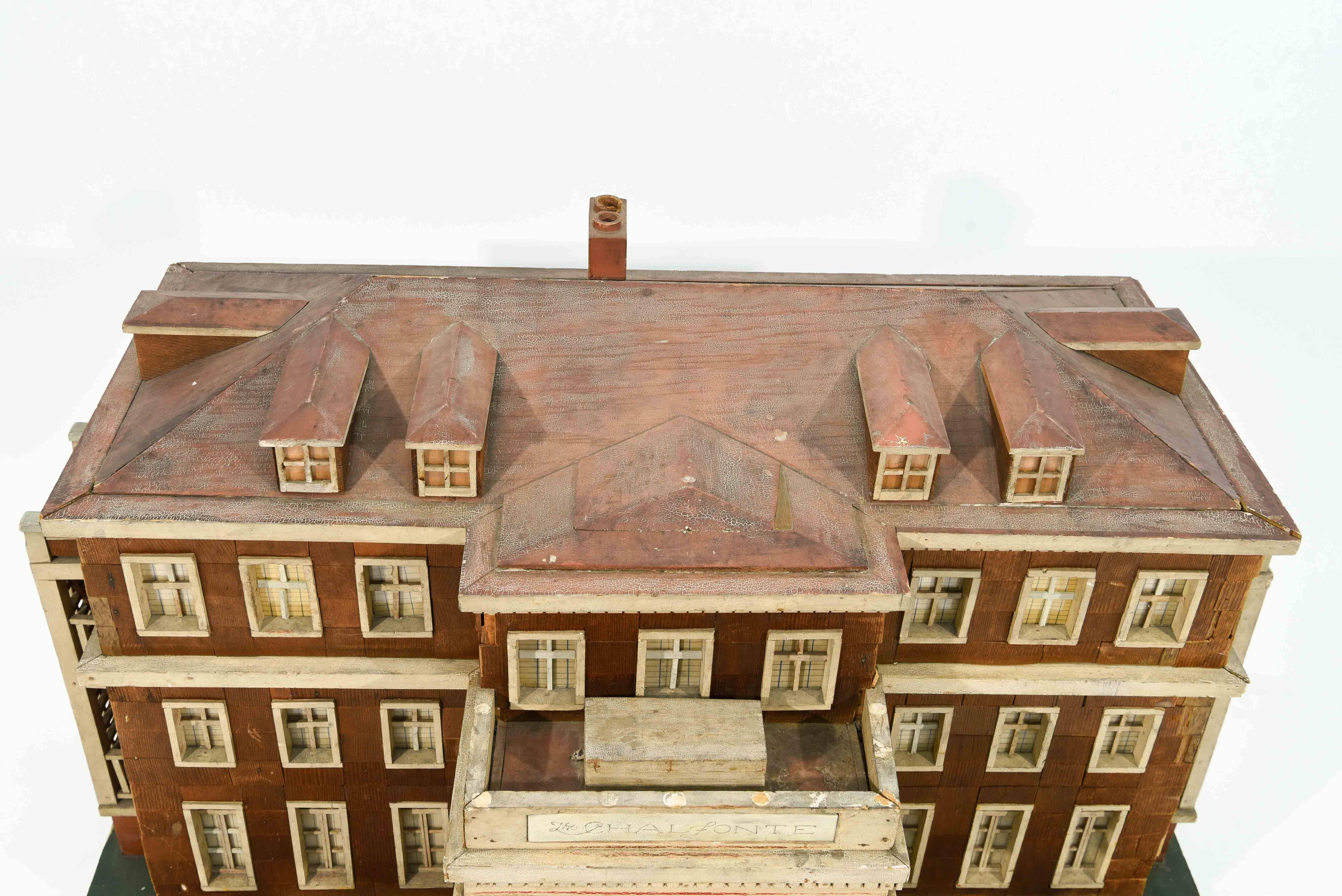 Large Wooden Architectural House Model 3