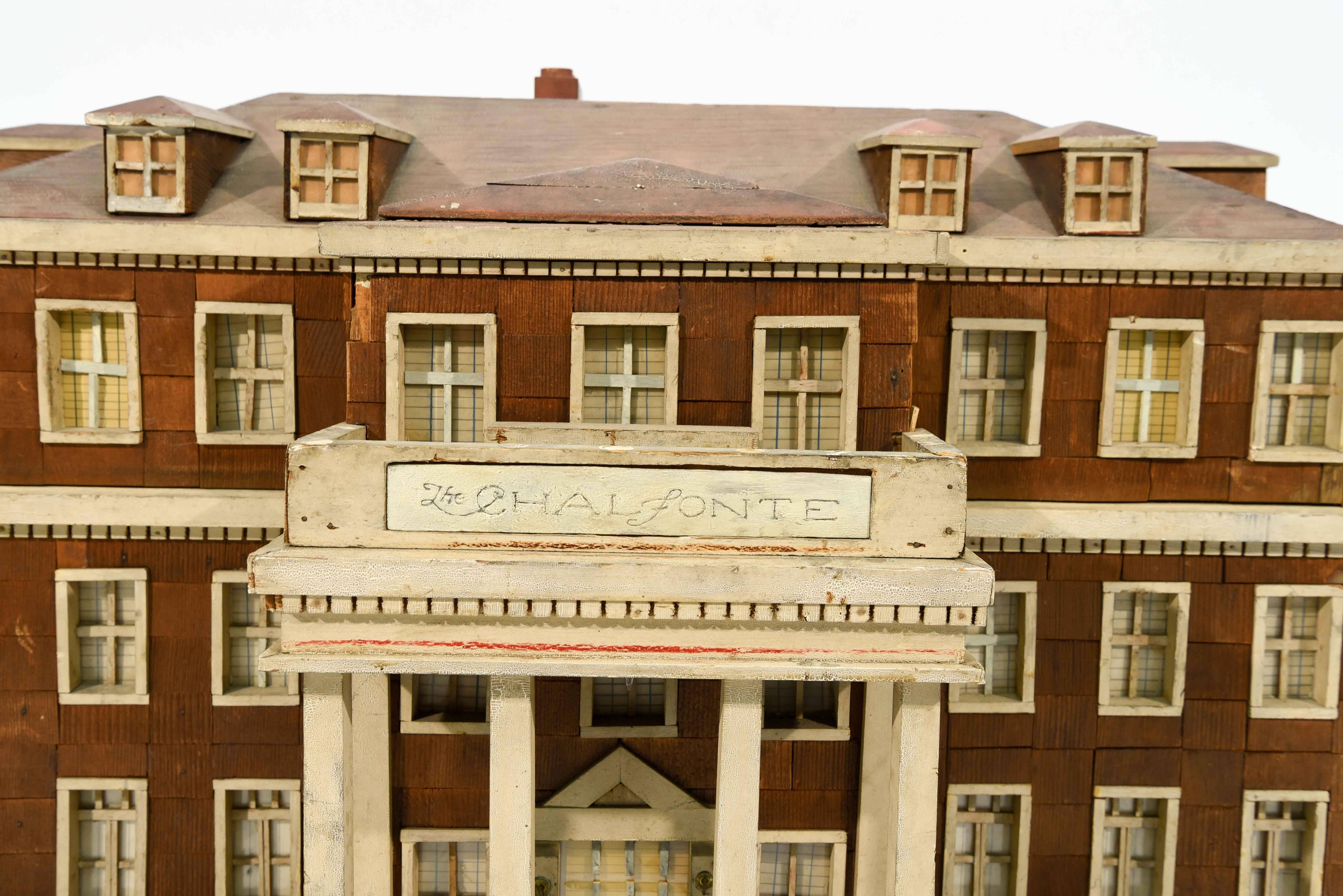 Large Wooden Architectural House Model 4