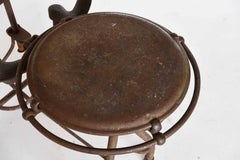 Antique, 1920s Industrial Metal Medical Dental Iron Chair