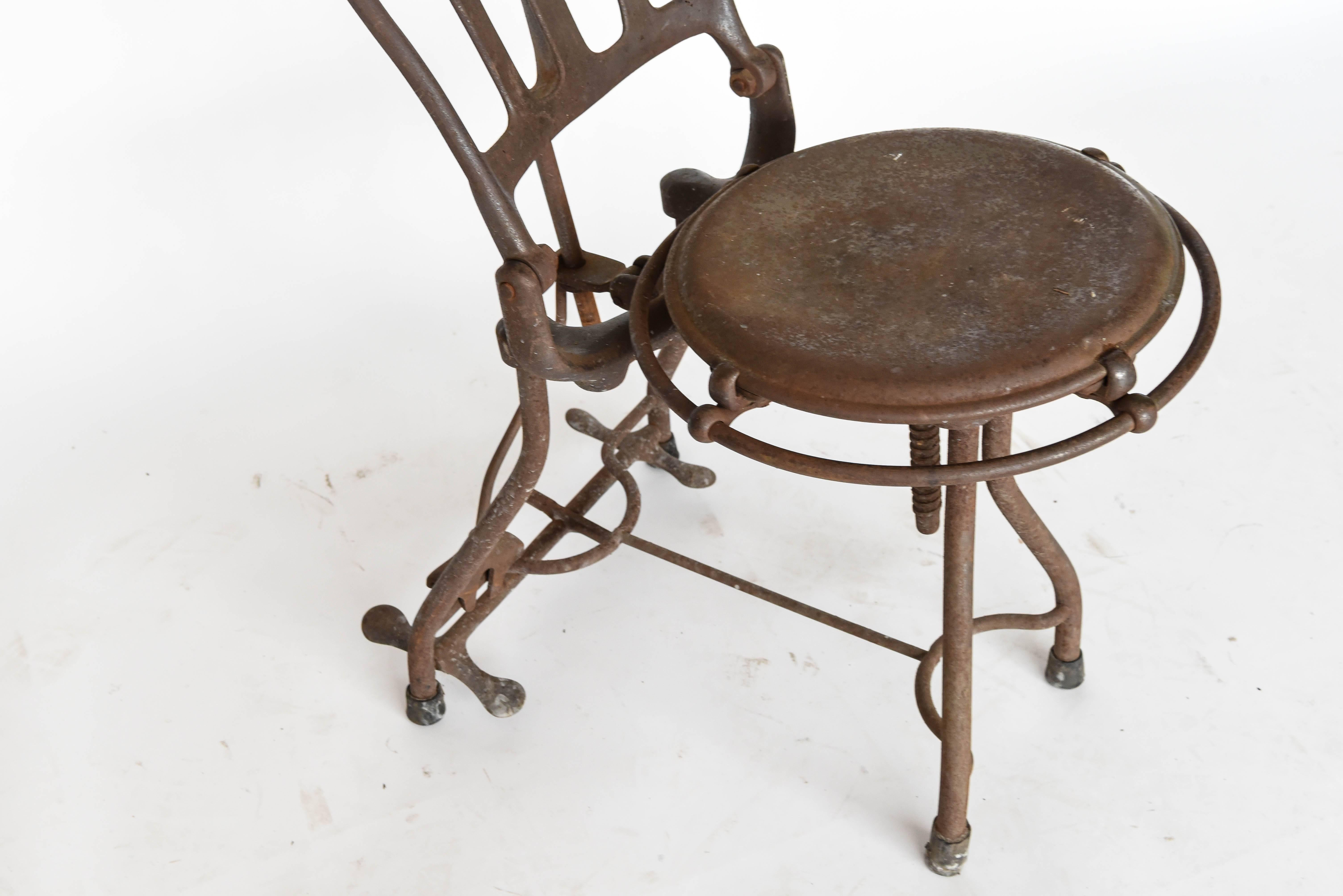antique medical chair