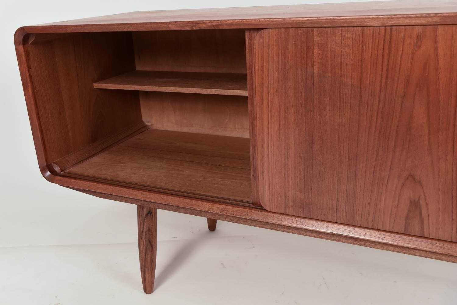 Danish Mid-Century Teak Sideboard with Bar by Nexo 2