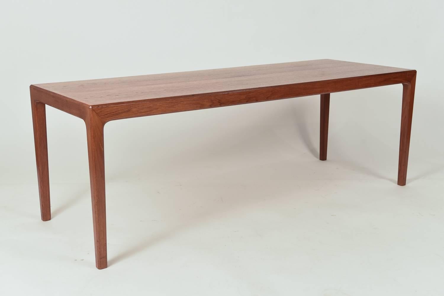 This simple, Classic teak coffee table is a wonderful example of Swedish Mid-Century design. By Bertil Fridhagen for Bodafors in 1962.