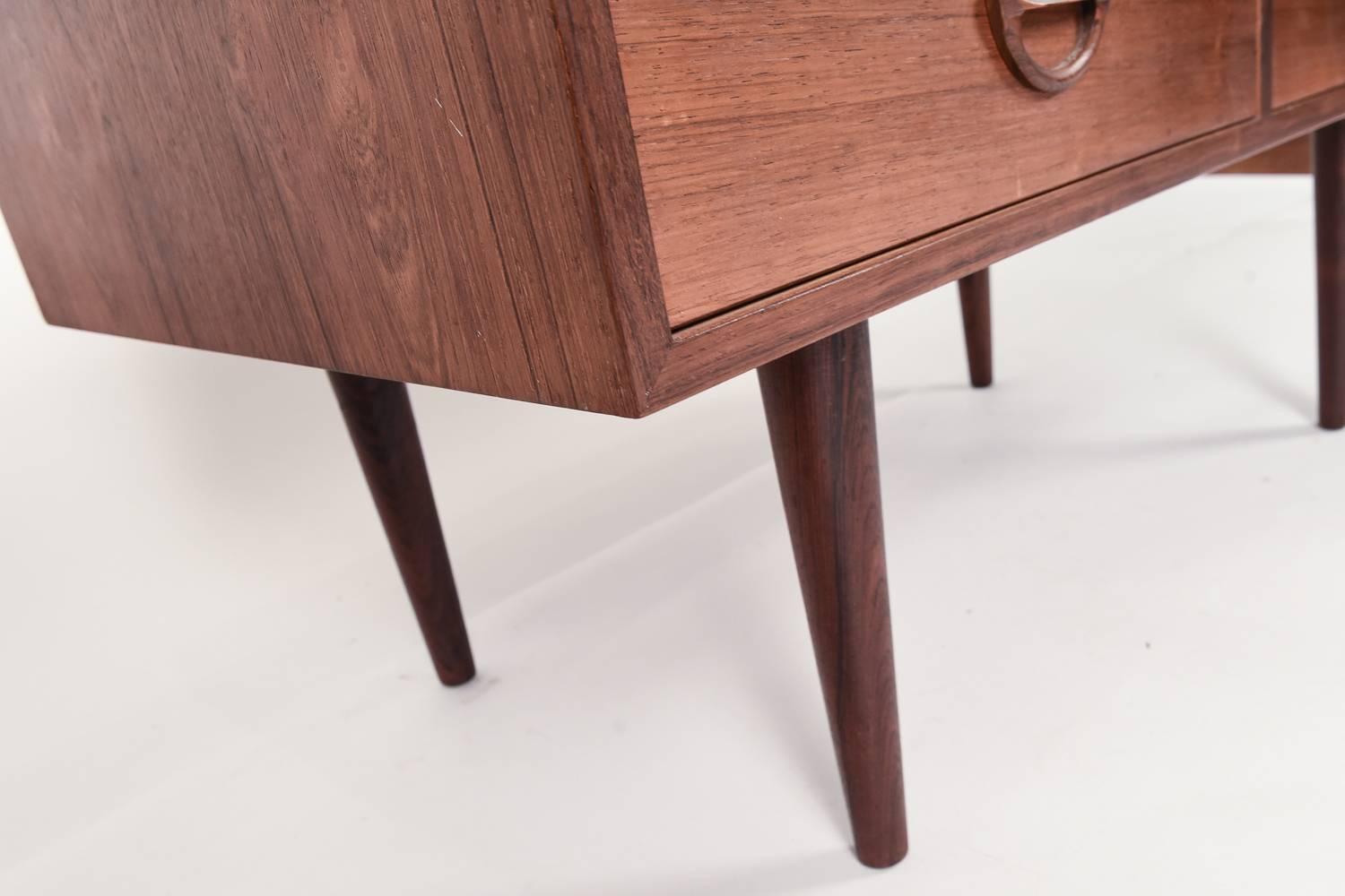 Four-Drawer Low Chest by Kai Kristiansen in Rosewood 3
