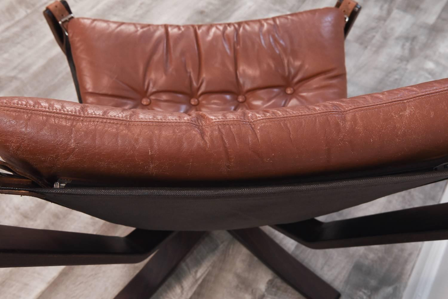 Danish Midcentury Leather Easy Chair 1