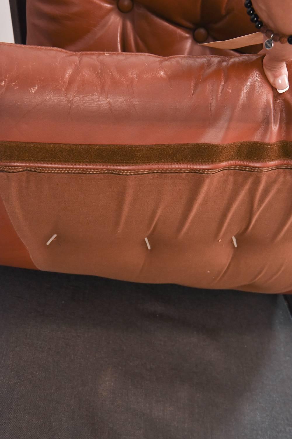 Danish Midcentury Leather Easy Chair 3