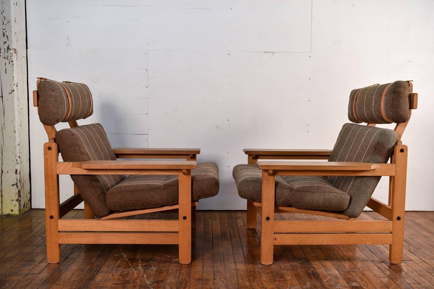 Mid-Century Modern Pair of Danish Mid-Century Lounge Chairs by Aksel Dahl for K.P. Møbler, 1972