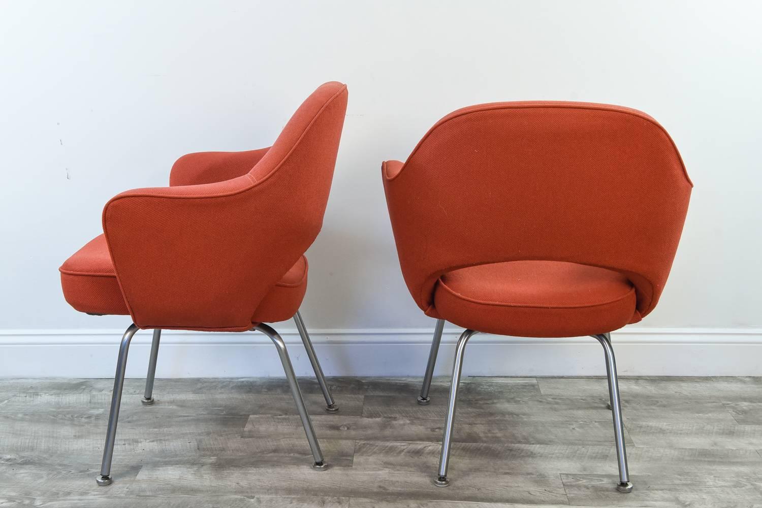 Set of Six Eero Saarinen for Knoll Executive Chairs 4