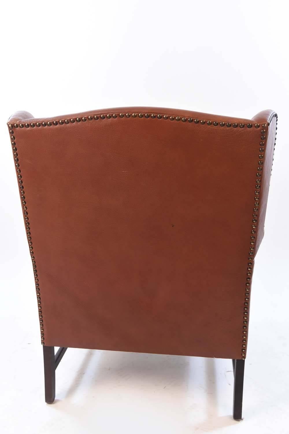 Leather Wingback Chair 4