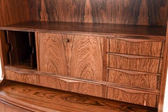 Rosewood Secretaire Bookcase by Erling Torvits, Denmark, 1960s