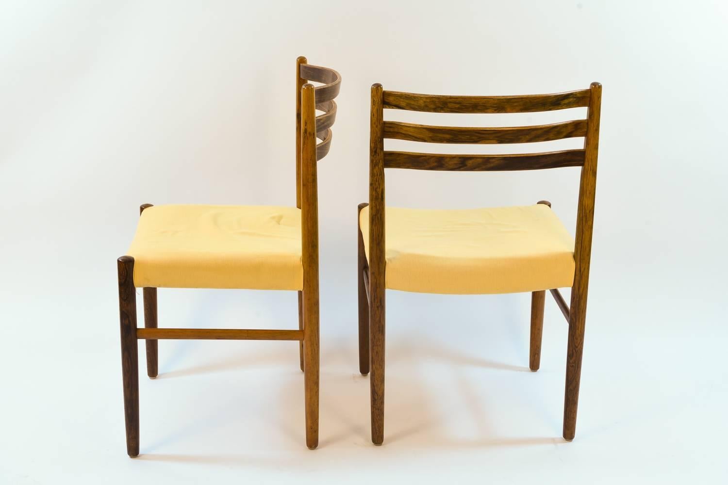 Six Danish Midcentury Rosewood Dining Chairs 3