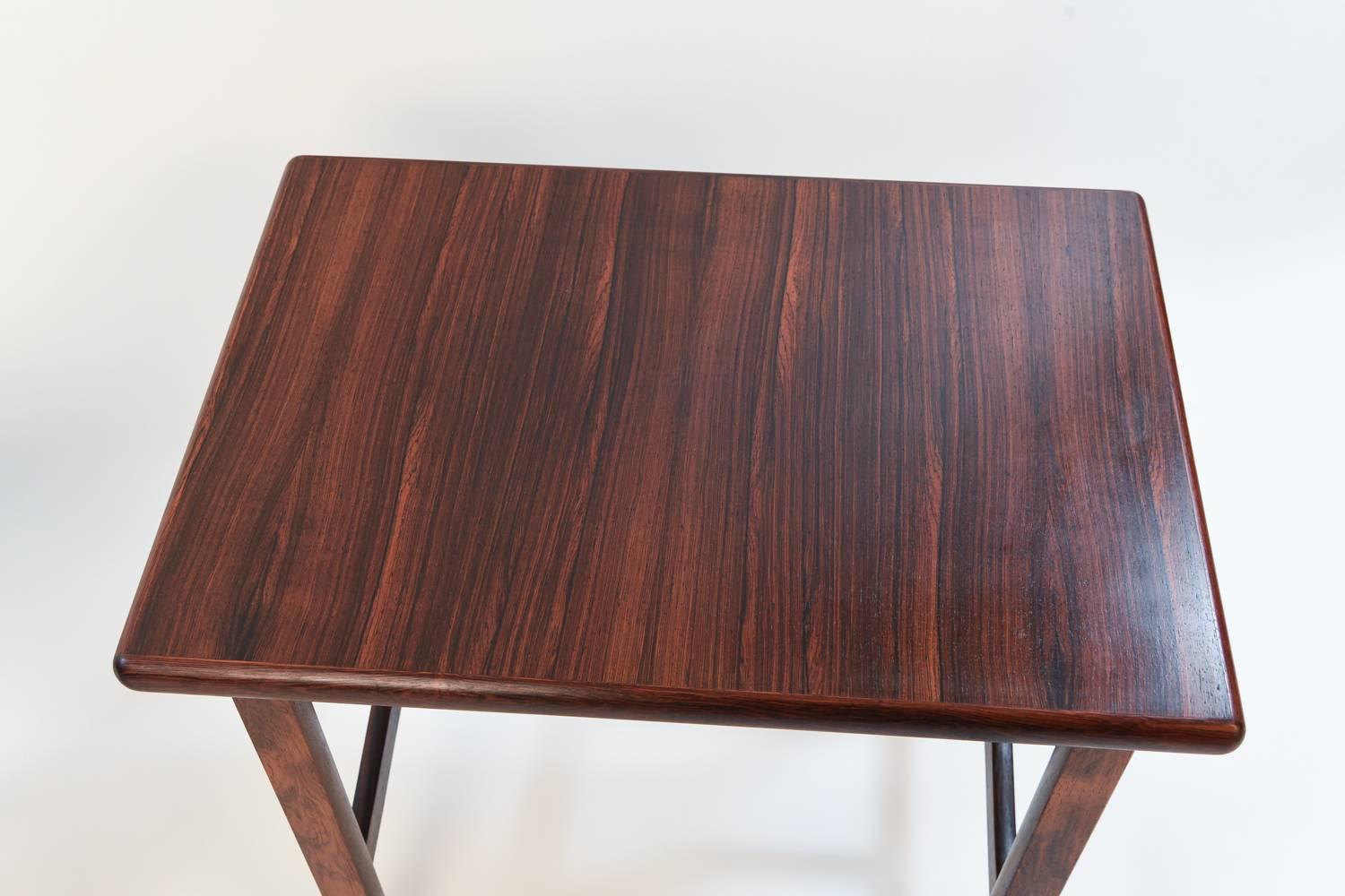 Mid-Century Modern Pair of Danish Midcentury Rosewood Side Tables