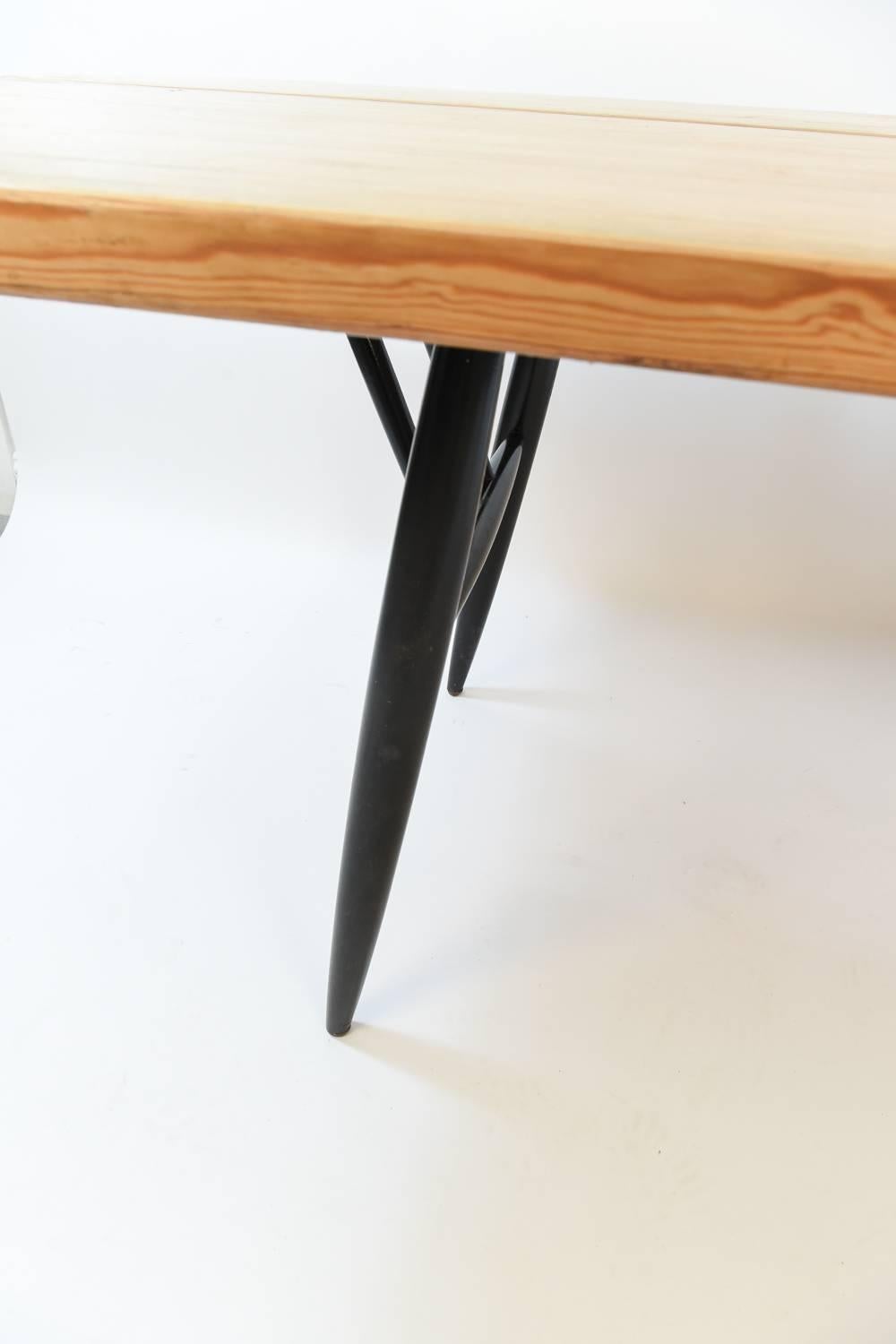 Mid-Century Modern Large Pirkka Dining Table by Ilmari Tapiovaara, 1955, Manufactured by ASKO